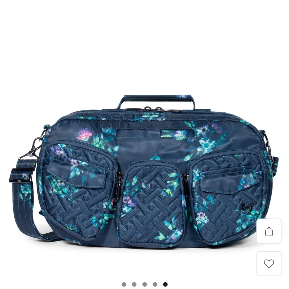 LUG Railcar Crossbody NWT Bouquet Navy